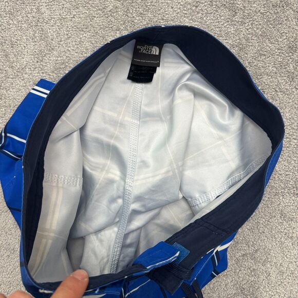 The North Face Cargo Board Shoarts Swim Trunks Mens 30 Blue Plaid Outdoor Summer - Picture 7 of 16